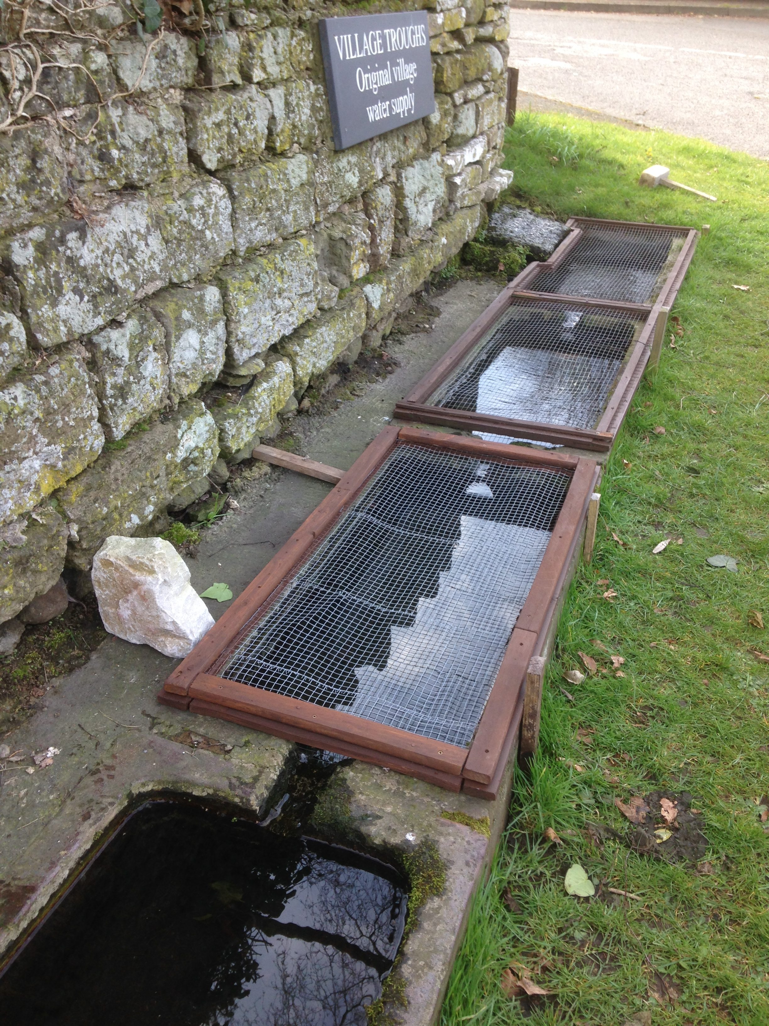 Top three troughs with stone